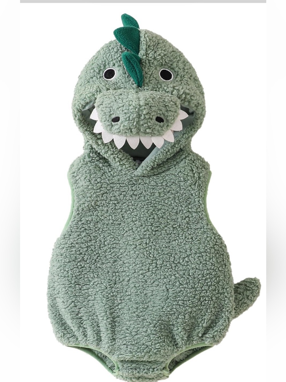 Dinosaur Costume Cute Sleeveless Romper With Hood (3-6 Months)